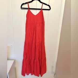 Linen tiered Billabong Dress